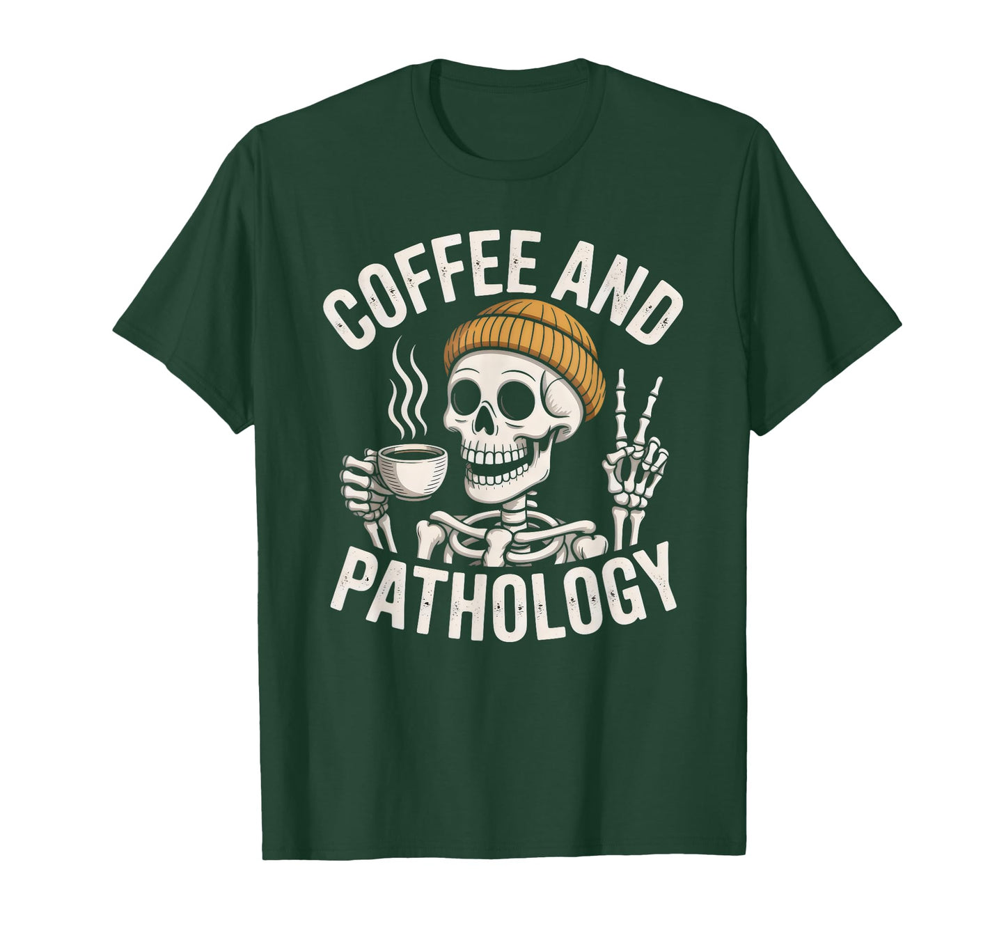 Coffee and Pathologist Skeleton Medical Professionals T-Shirt