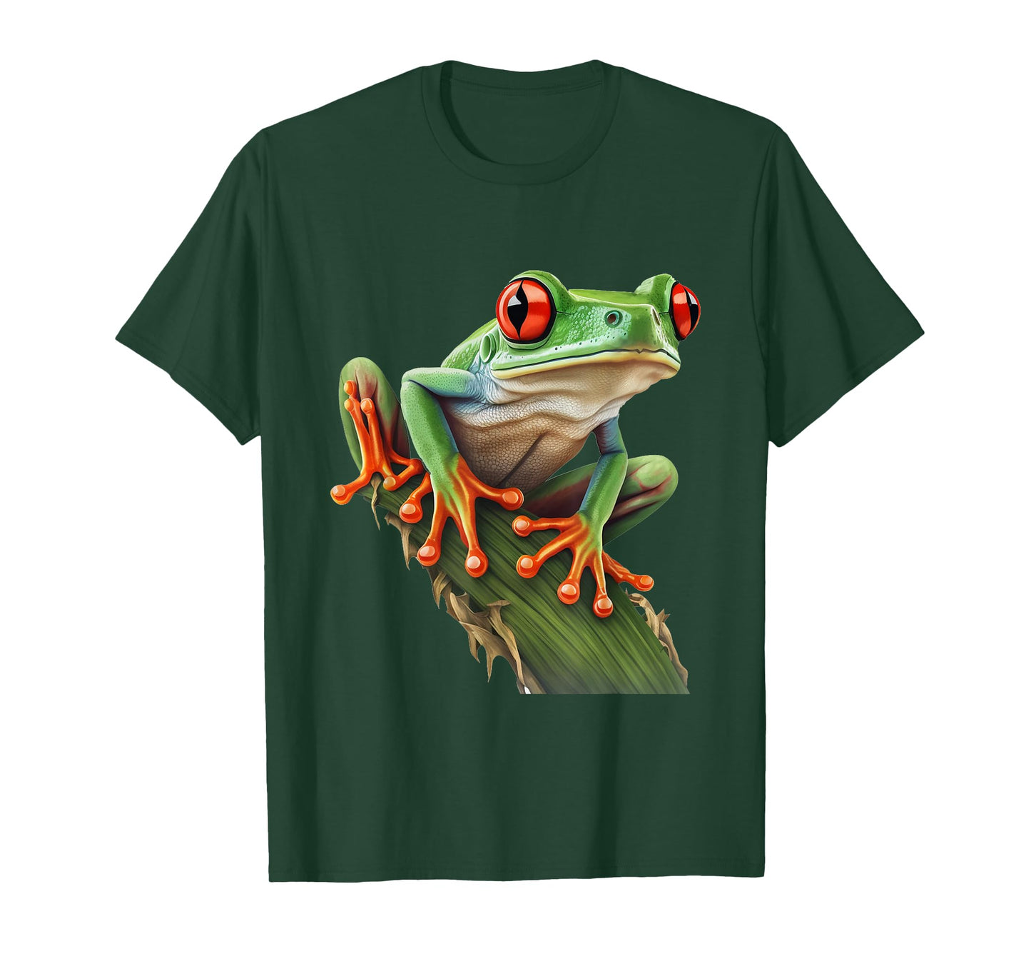 Red Eyed Tree Frog Rainforest Amphibian Leaping Frog T-Shirt