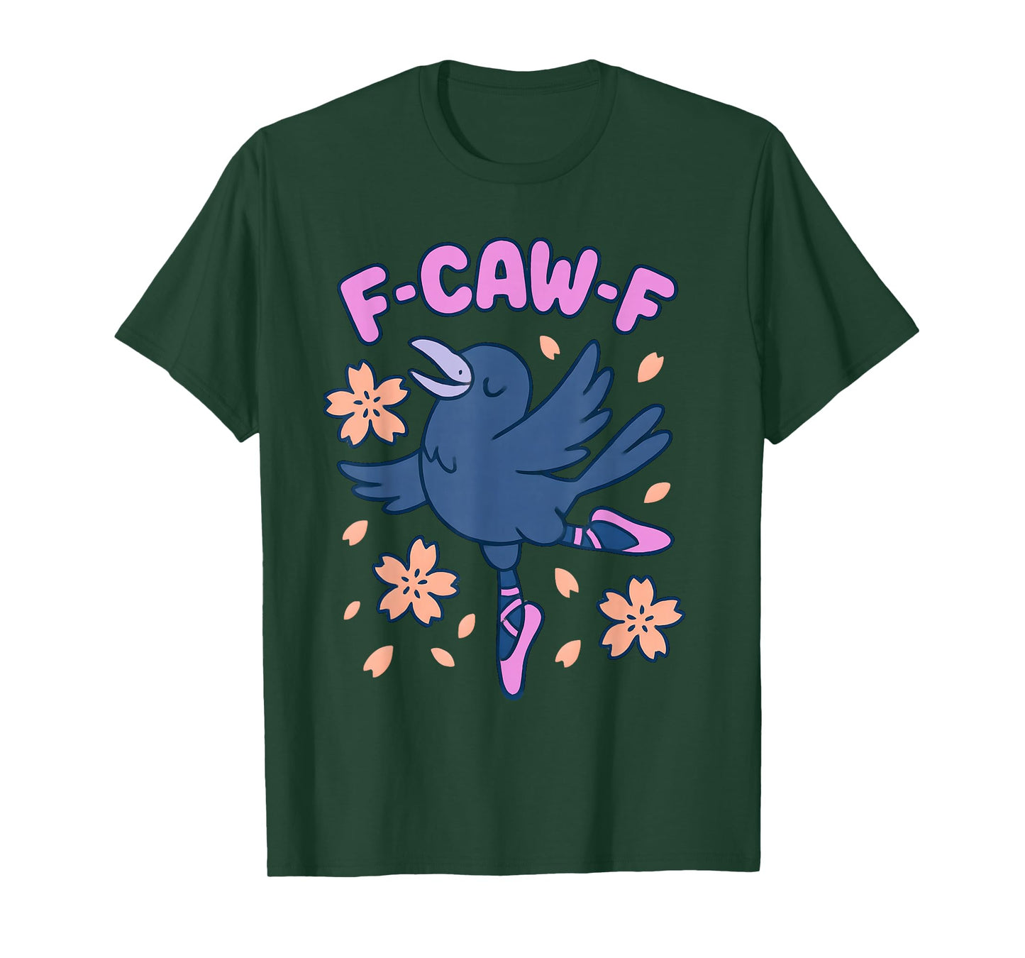 F Caw F Women Crow F-Caw-F Black Bird FcawF Raven T-Shirt