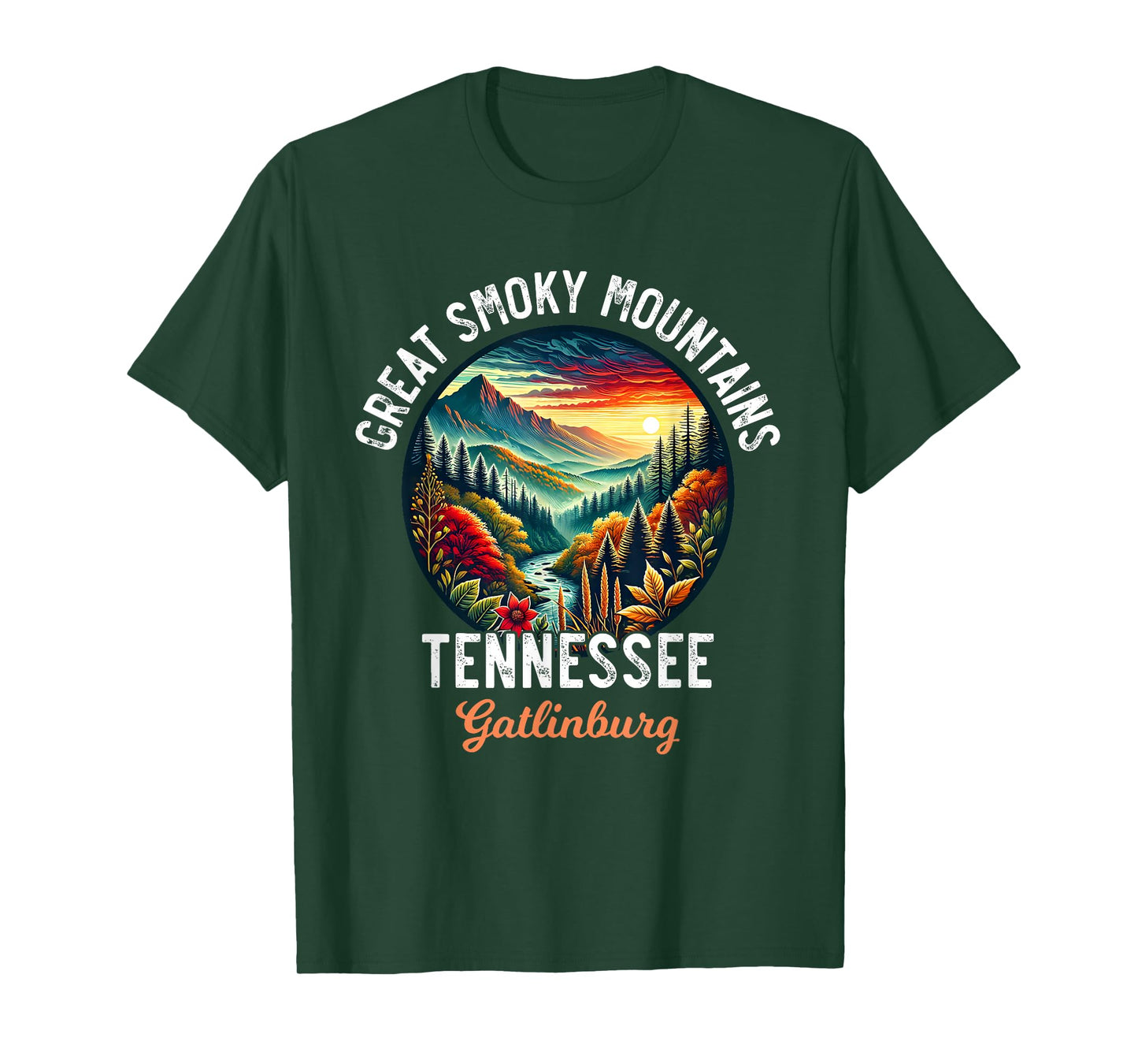 Great Smoky Mountains Tennessee Gatlinburg Vacation Souvenir T-Shirt