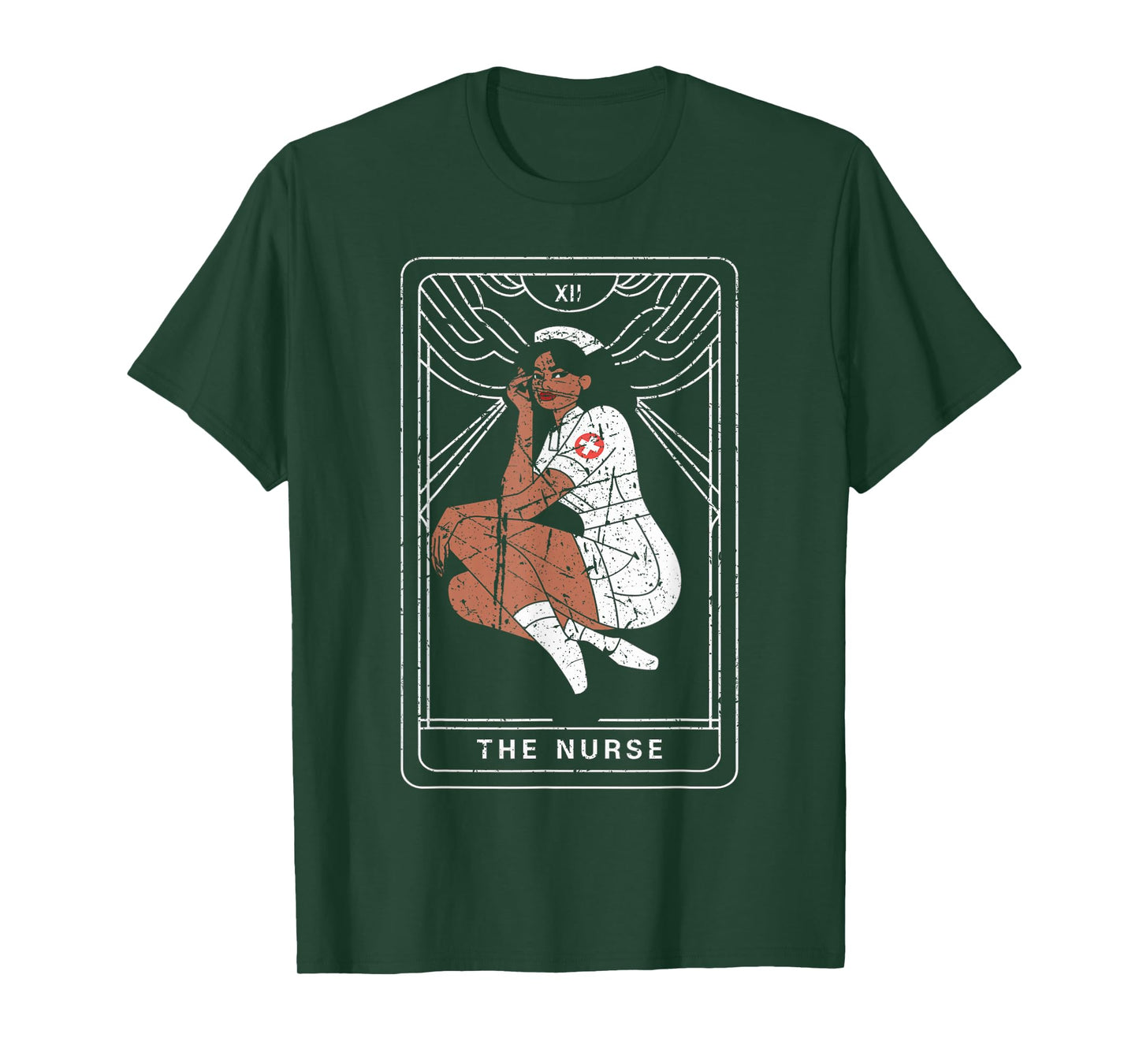 Funny Nurse Tarot Card Nursing T-Shirt