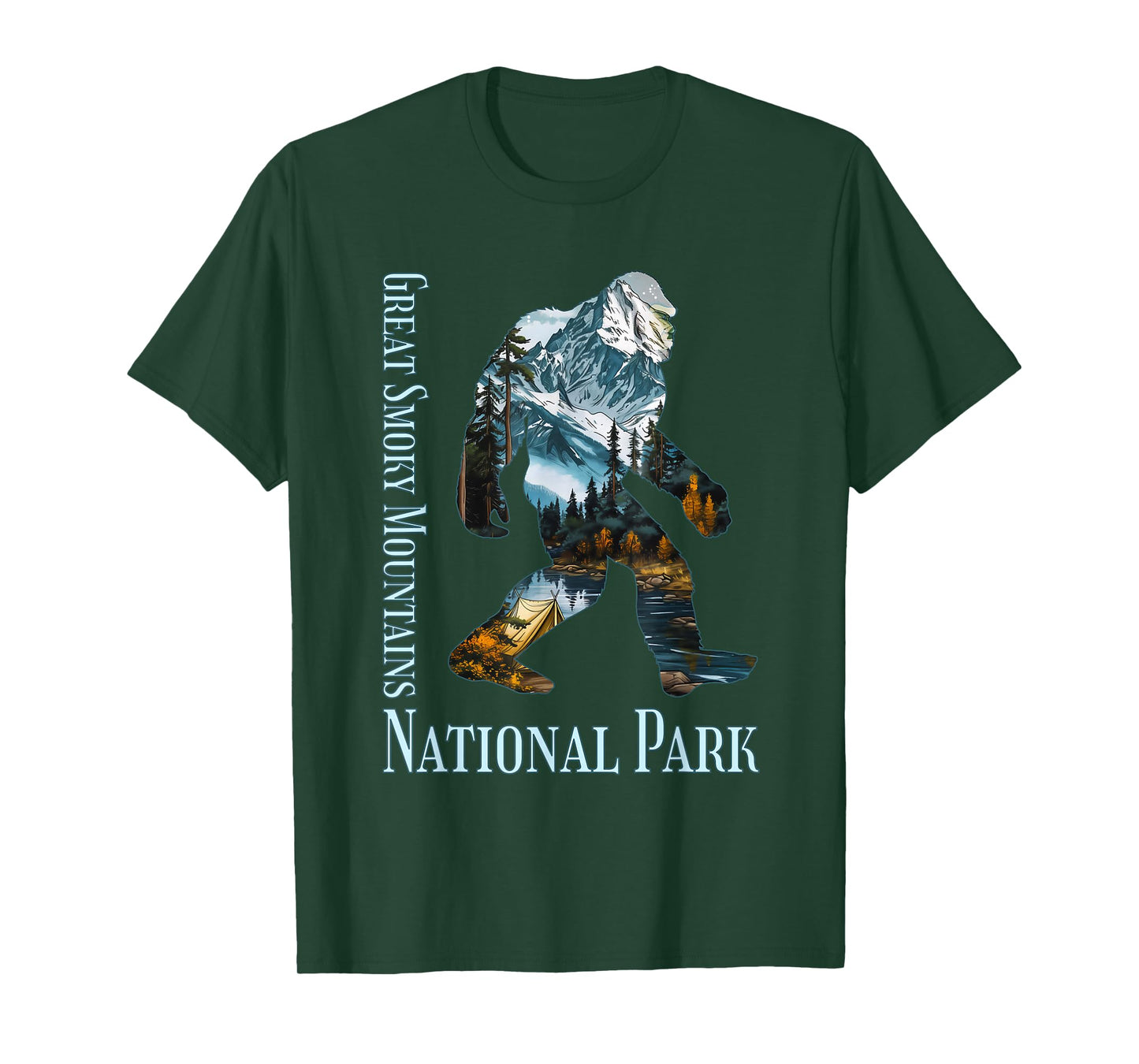 Great Smoky Mountains National Park Bigfoot Sasquatch T-Shirt