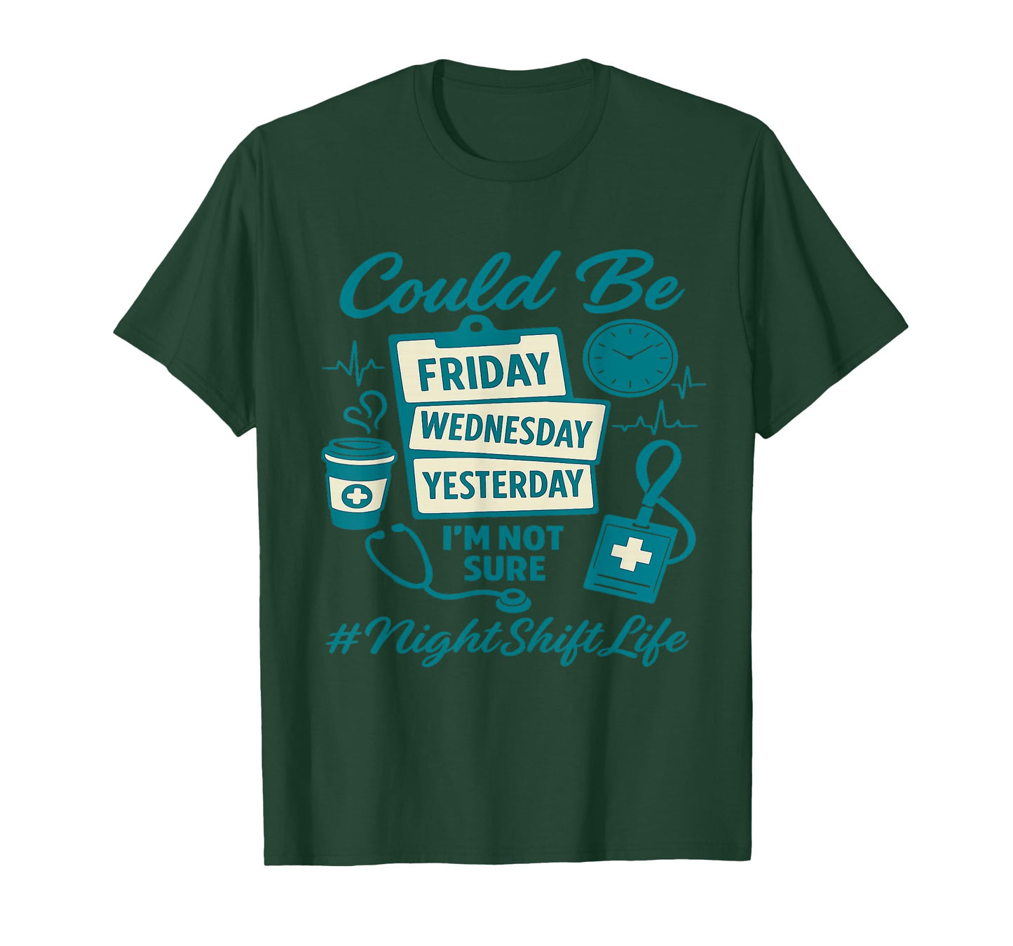 Funny Nursing Night Shift Life Squad Nurse Week T-Shirt