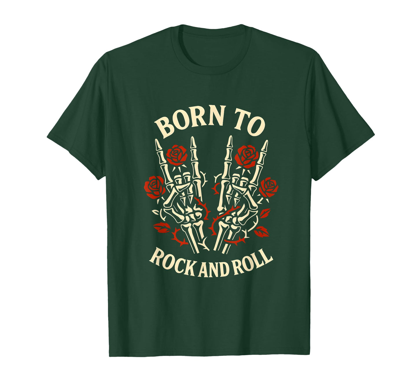 Born to Rock Lets Rock Vintage Retro Rock&Roll Rock Concert T-Shirt