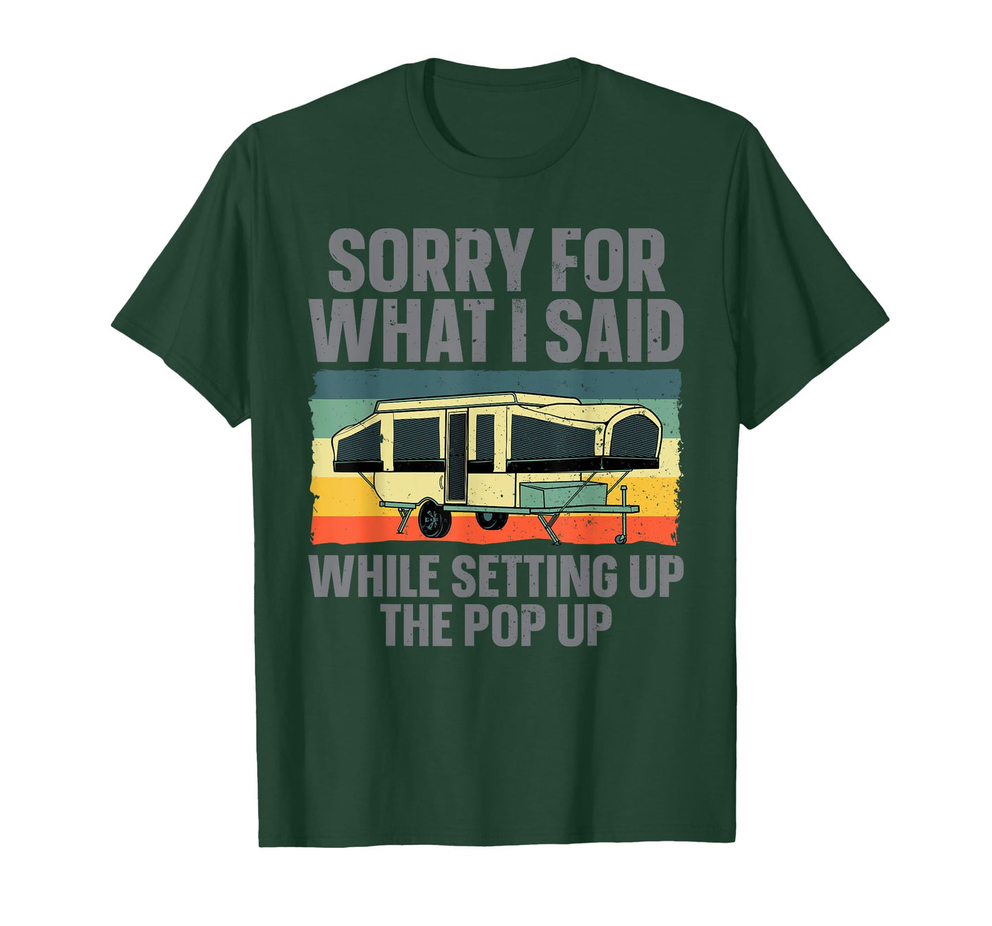 Funny Pop Up Camper Art for Men Women Pop Up Camping Lovers T-Shirt