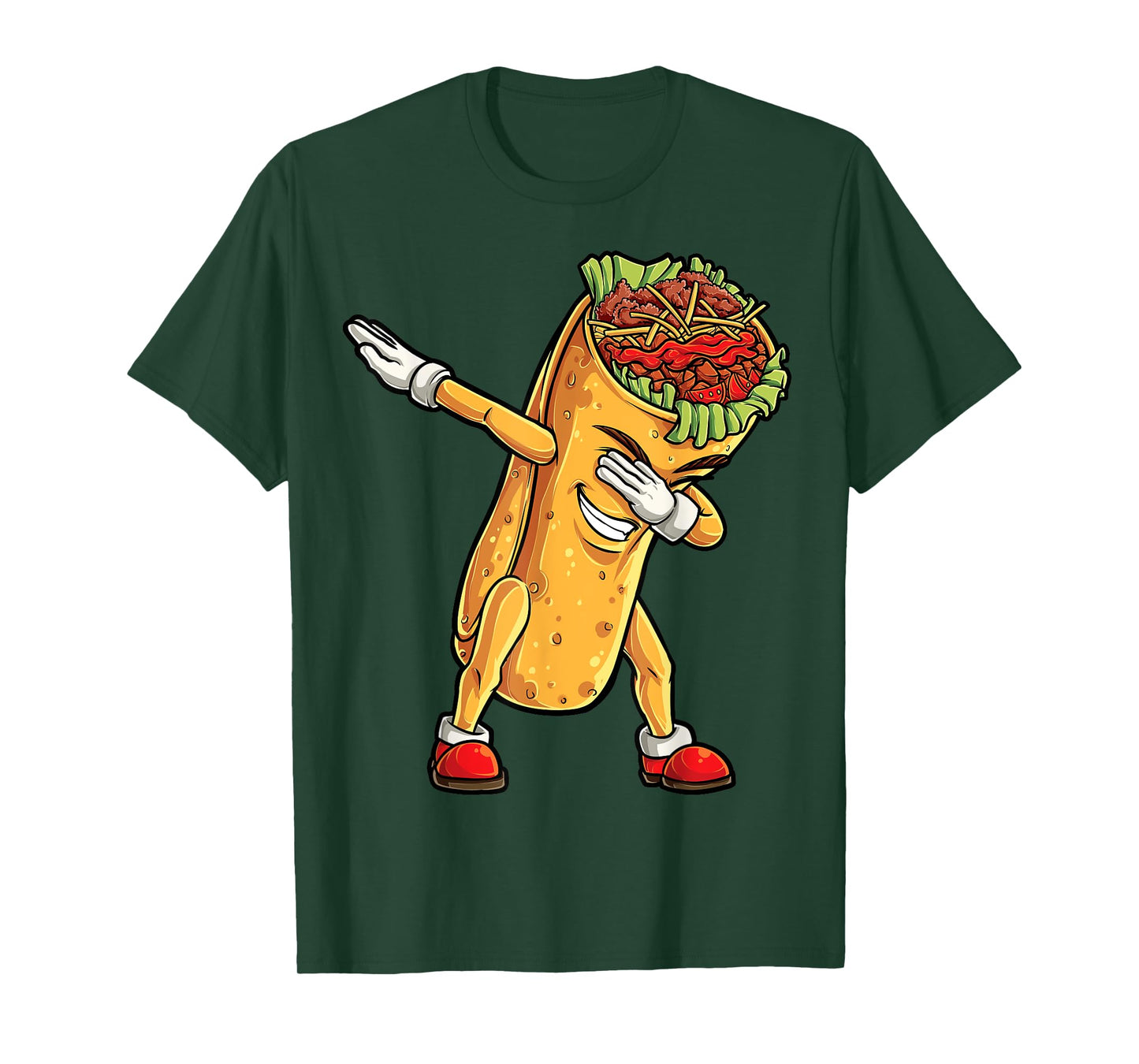 Dabbing Burrito T Shirt Cinco de Mayo Kids Boys Men Women T-Shirt