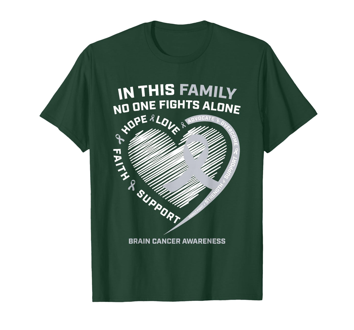 Brain Cancer Awareness Shirts Tshirt Women Men Brain Cancer T-Shirt