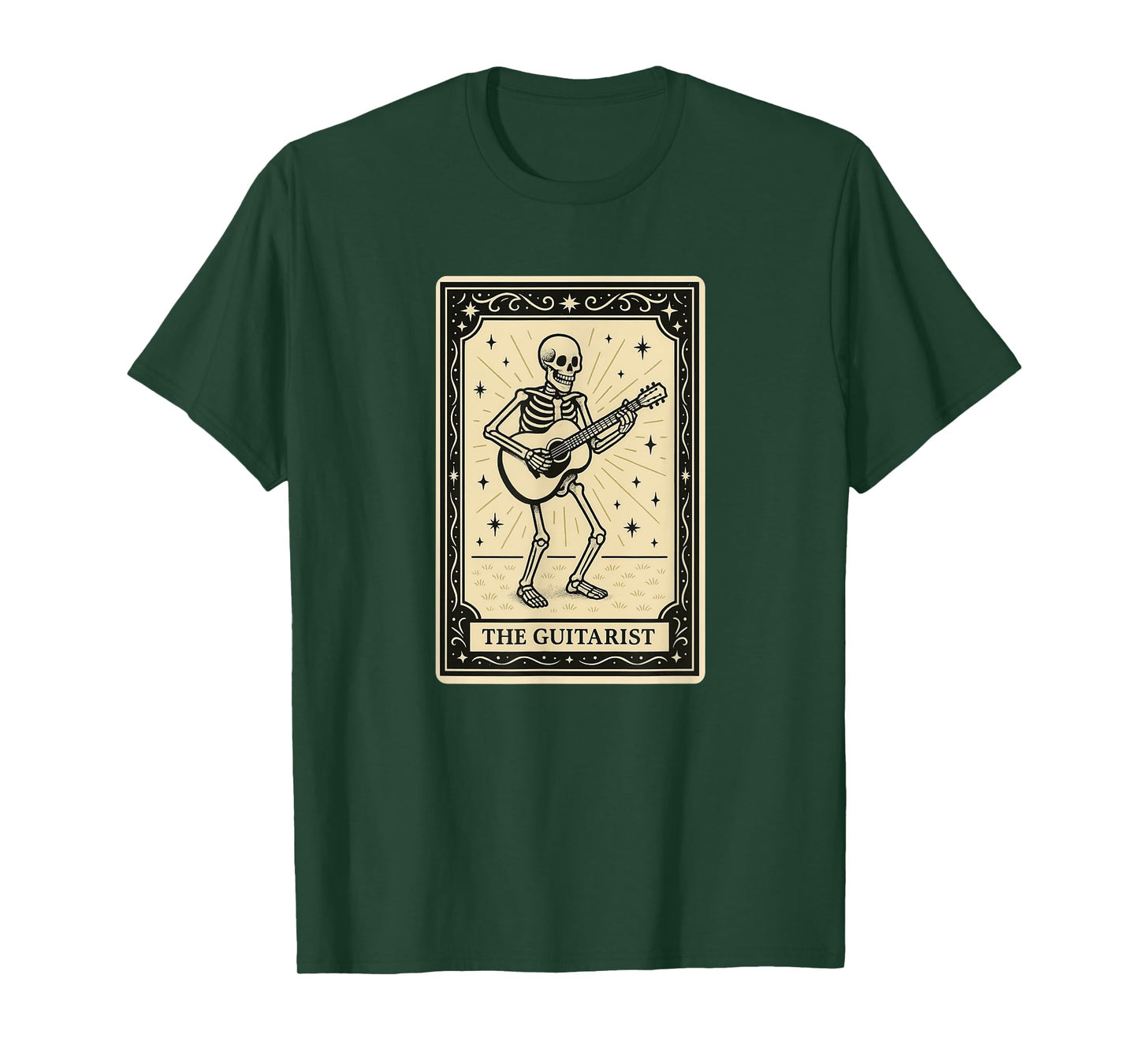 The Guitarist Tarot Card - Halloween Spooky Gothic Guitar T-Shirt