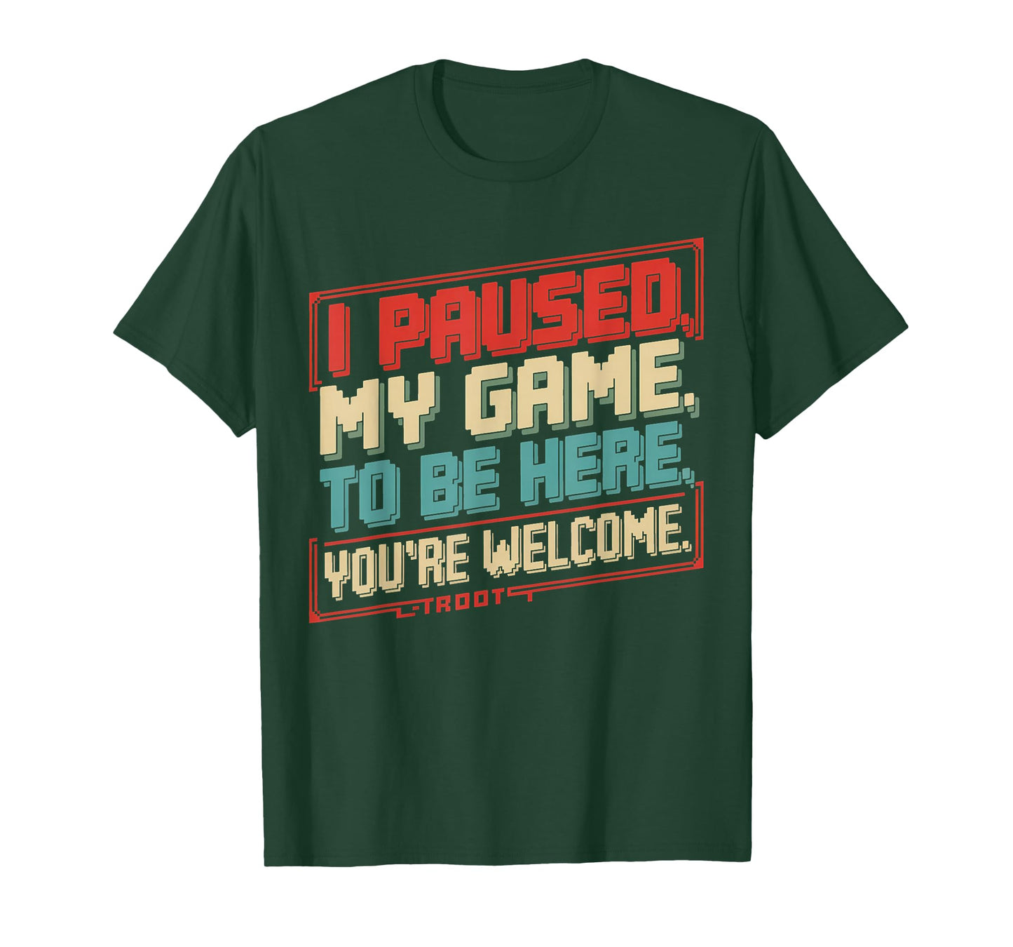 Bruh I Paused My Game Funny Skeleton Halloween Teens Boys T-Shirt