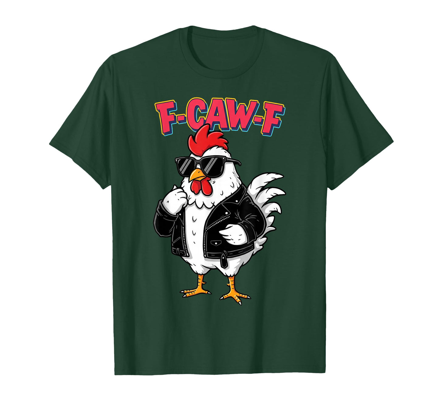 F-Caw-F Black Crow Funny Black Bird Moon Gothic Adult Humor T-Shirt