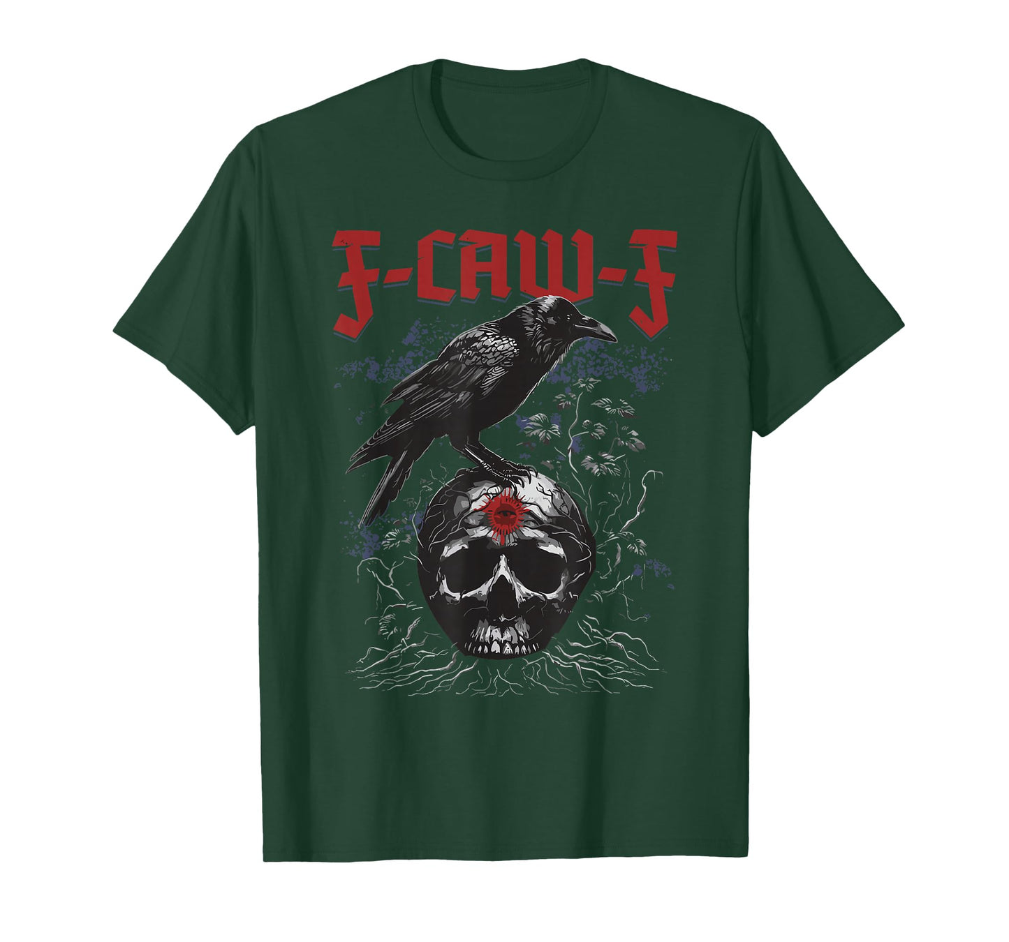 F-Caw-F Funny Halloween Crow Raven Gothic Humor T-Shirt