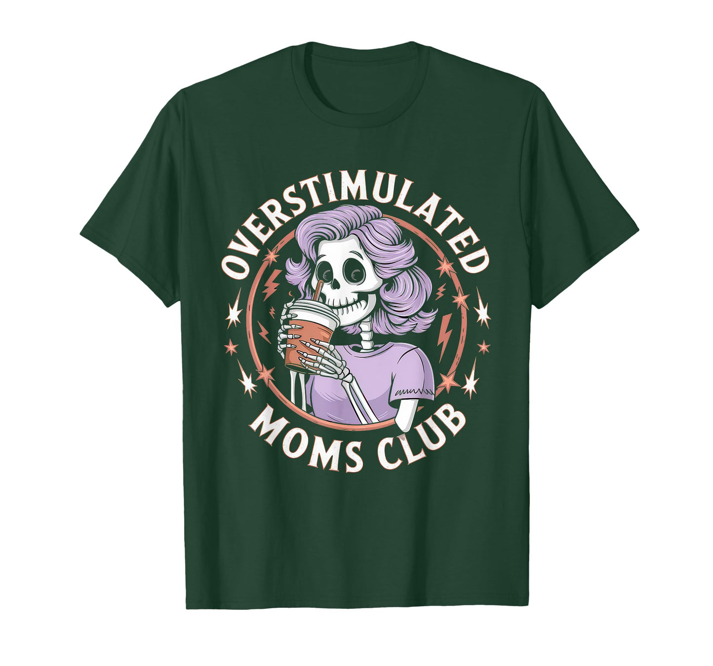 Overstimulated Moms Club Tshirt Mom Depression Mental Health T-Shirt
