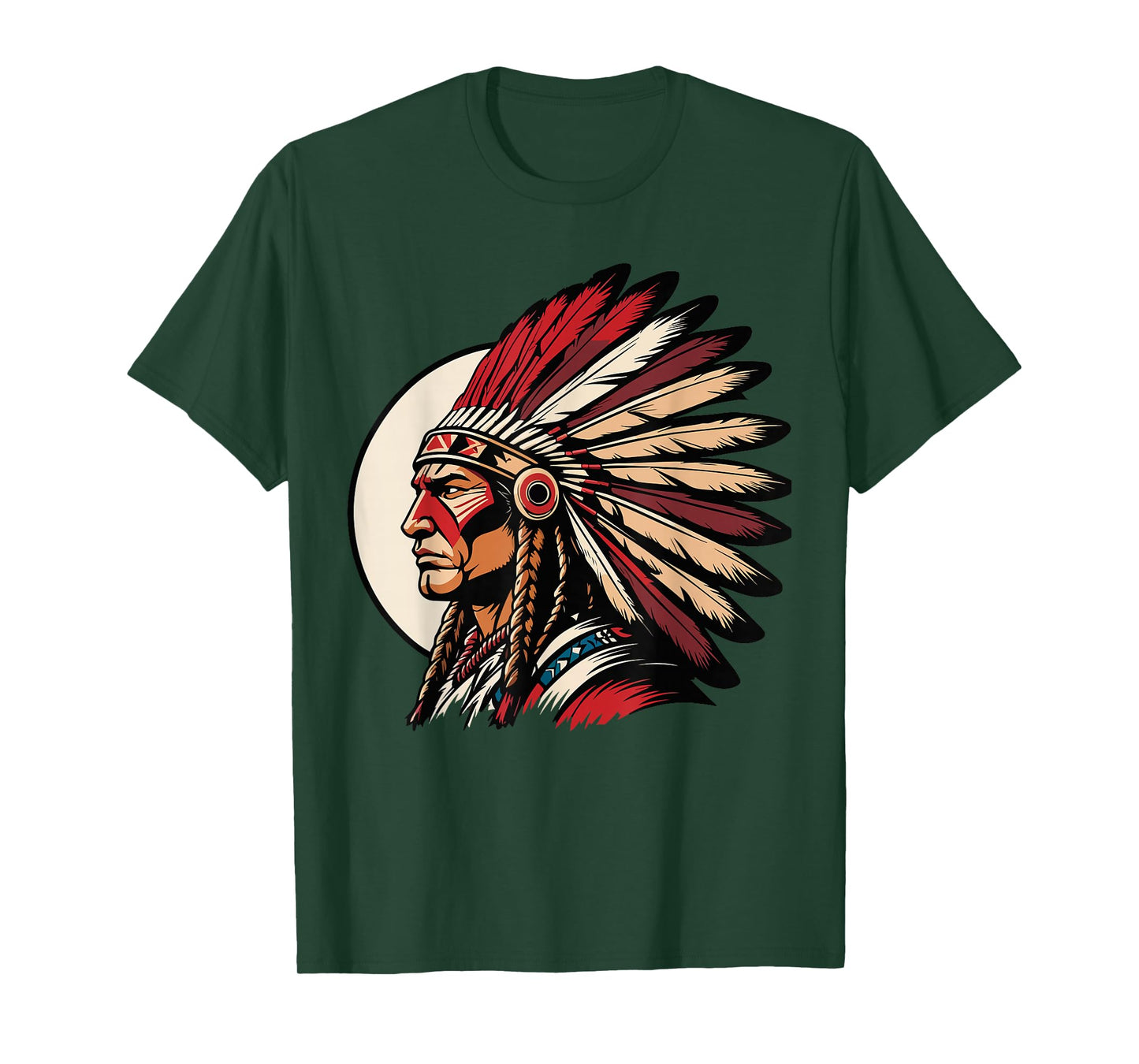 Native American Headdress Amerindian T-Shirt