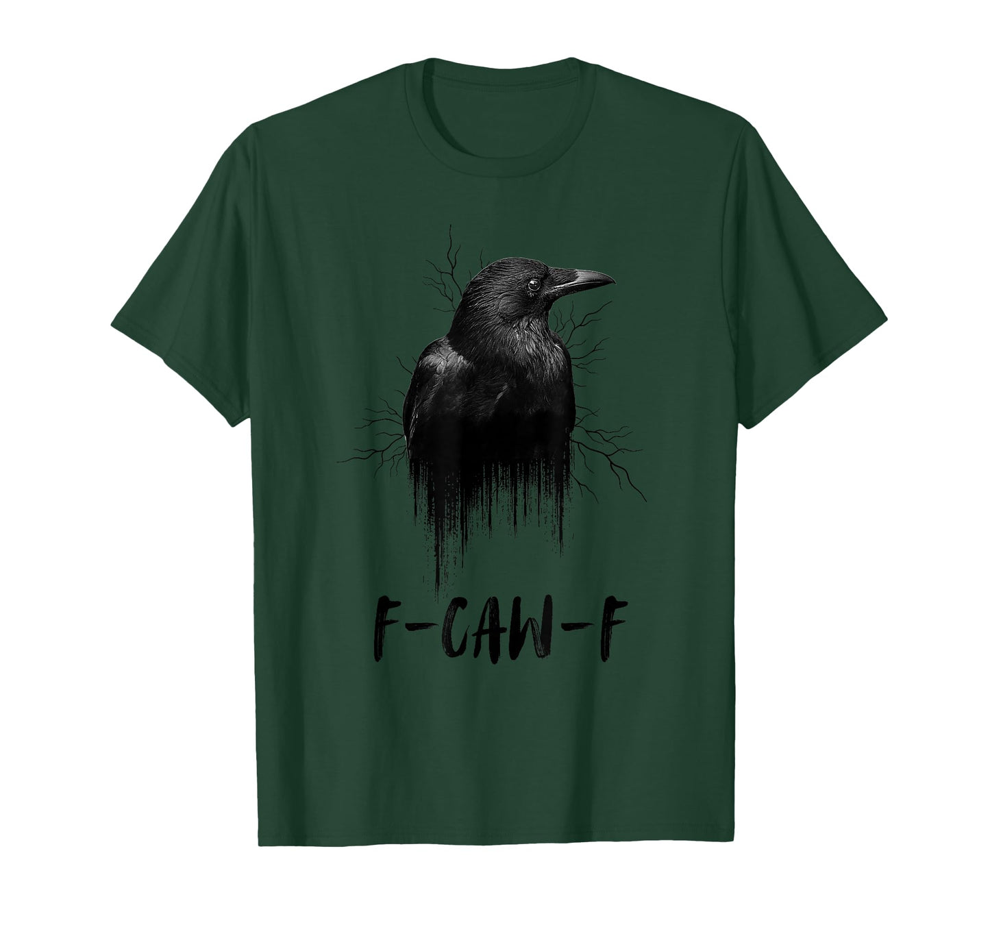 F-Caw-F Crow Tee, Funny Black Bird Raven Humor T-Shirt