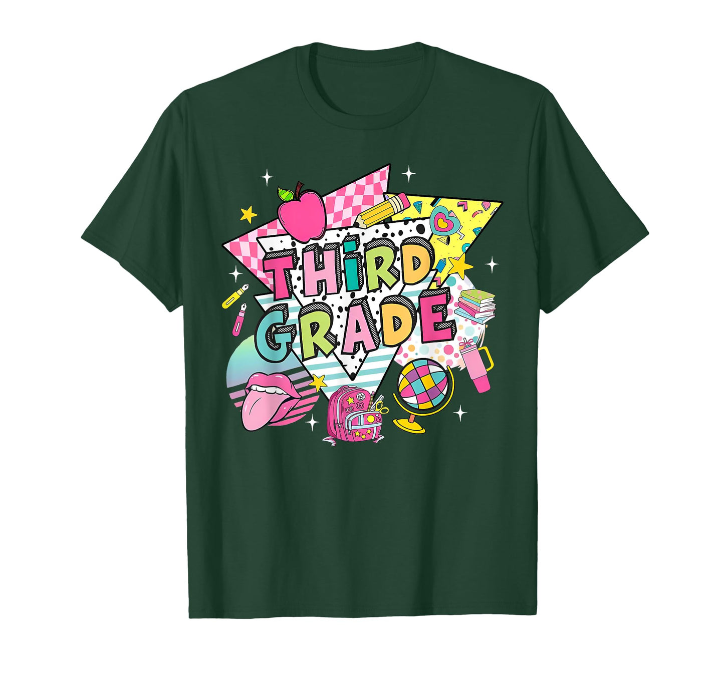 Third Grade Teacher Student Back To School Happy First Day T-Shirt
