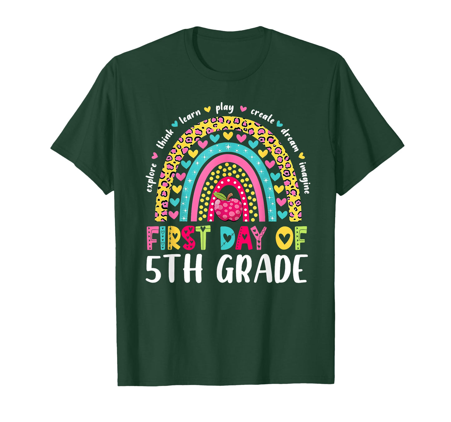 Groovy 5th Grade Back To School First Day Of Fifth Grade T-Shirt
