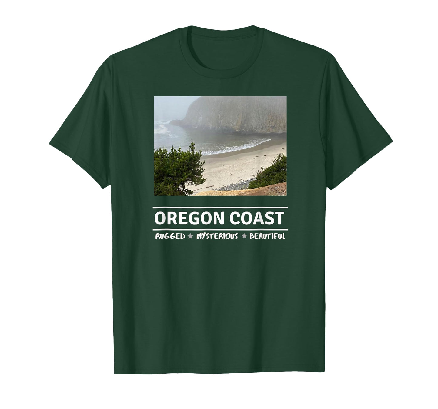 Oregon Coast, Rugged, Mysterious, Beautiful. T-Shirt