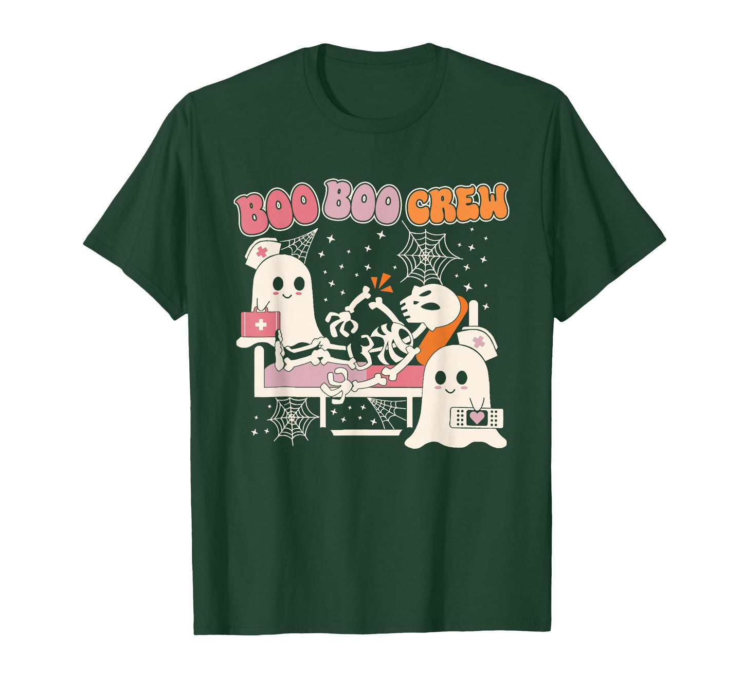 Boo Boo Crew Ghost Nurse Halloween T-Shirt