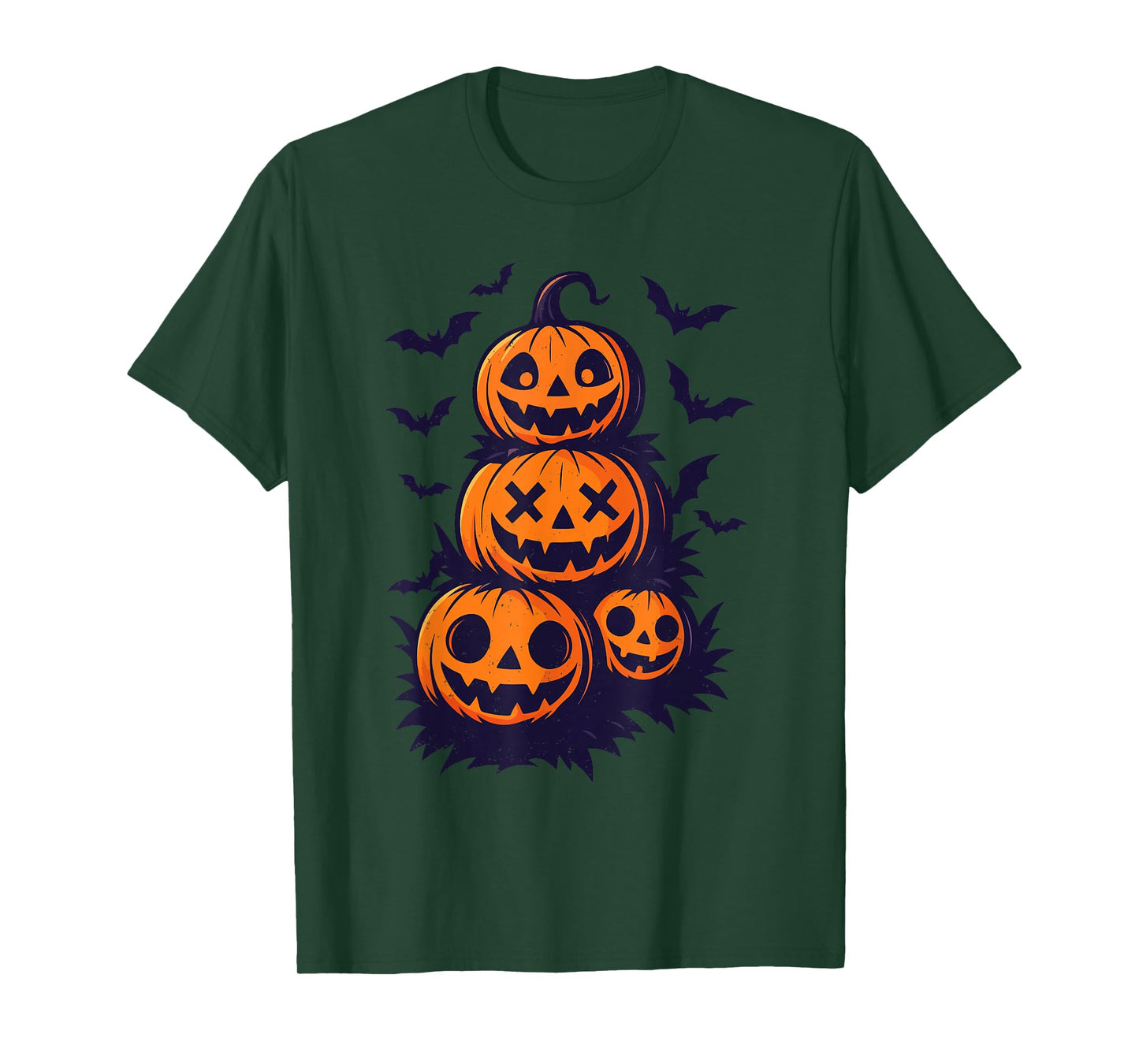 Pumpkin Crows Halloween Jack O Lantern Spooky Season T-Shirt