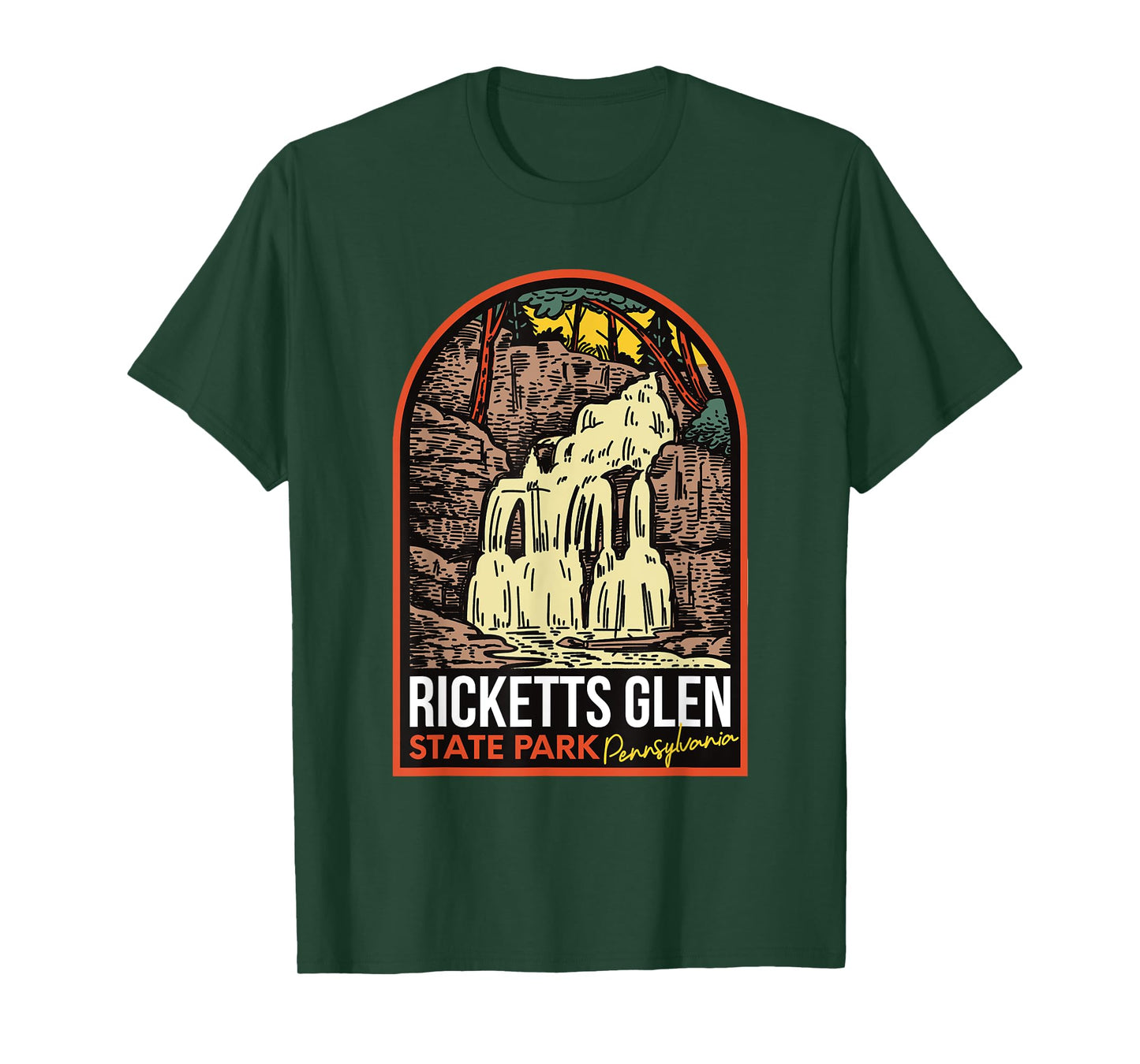 Ricketts Glen State Park Pennsylvania Vintage T-Shirt
