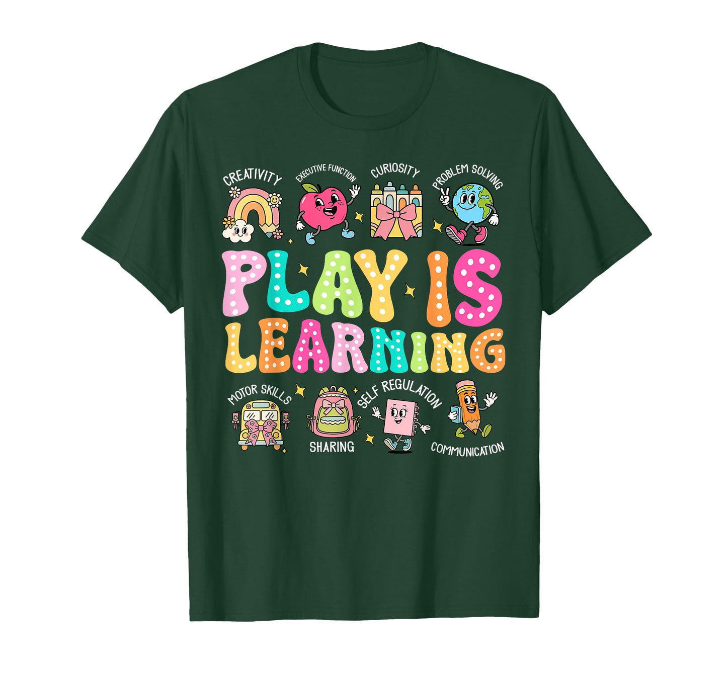 Play Is Learning Teacher First Day Of School Back To School T-Shirt
