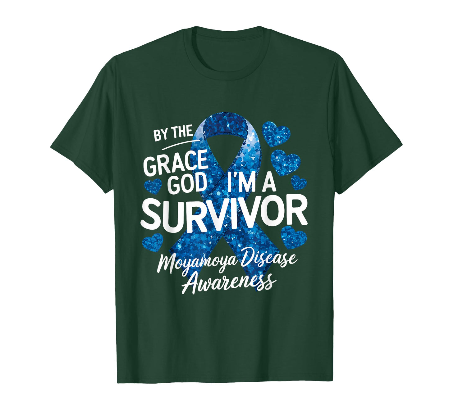 I'm A Survivor Blue Ribbon Moyamoya Disease Awareness T-Shirt