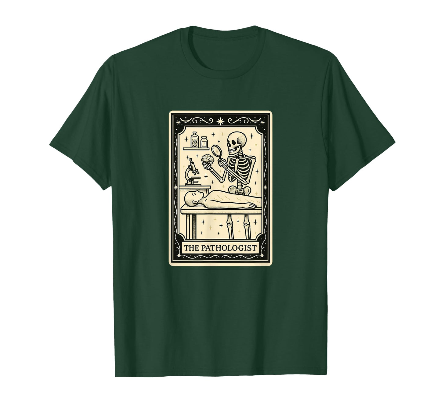 The Pathologist Tarot Card Halloween Spooky Gothic Pathology T-Shirt