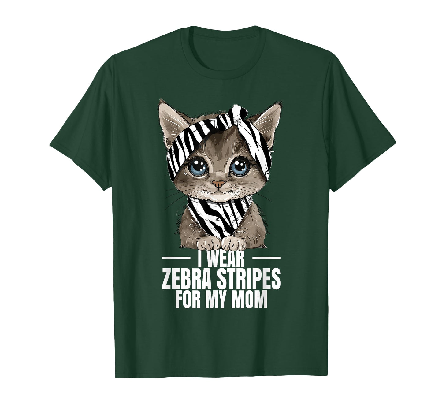 Cat Mom Neuroendocrine Cancer Awareness Kitten Mama T-Shirt