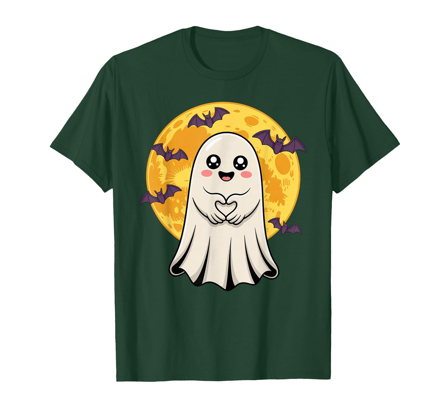 Halloween Shirts Cool Teen Boys Kids Men Halloween Boo Heart T-Shirt