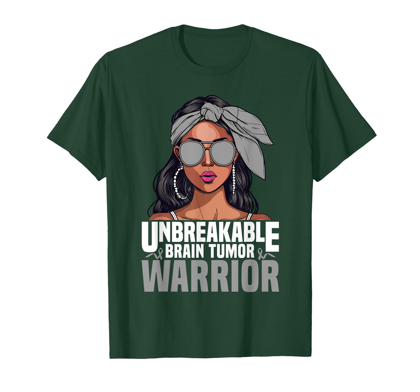 Brain Cancer Warrior Glioblastoma Unbreakable Brain Tumor T-Shirt