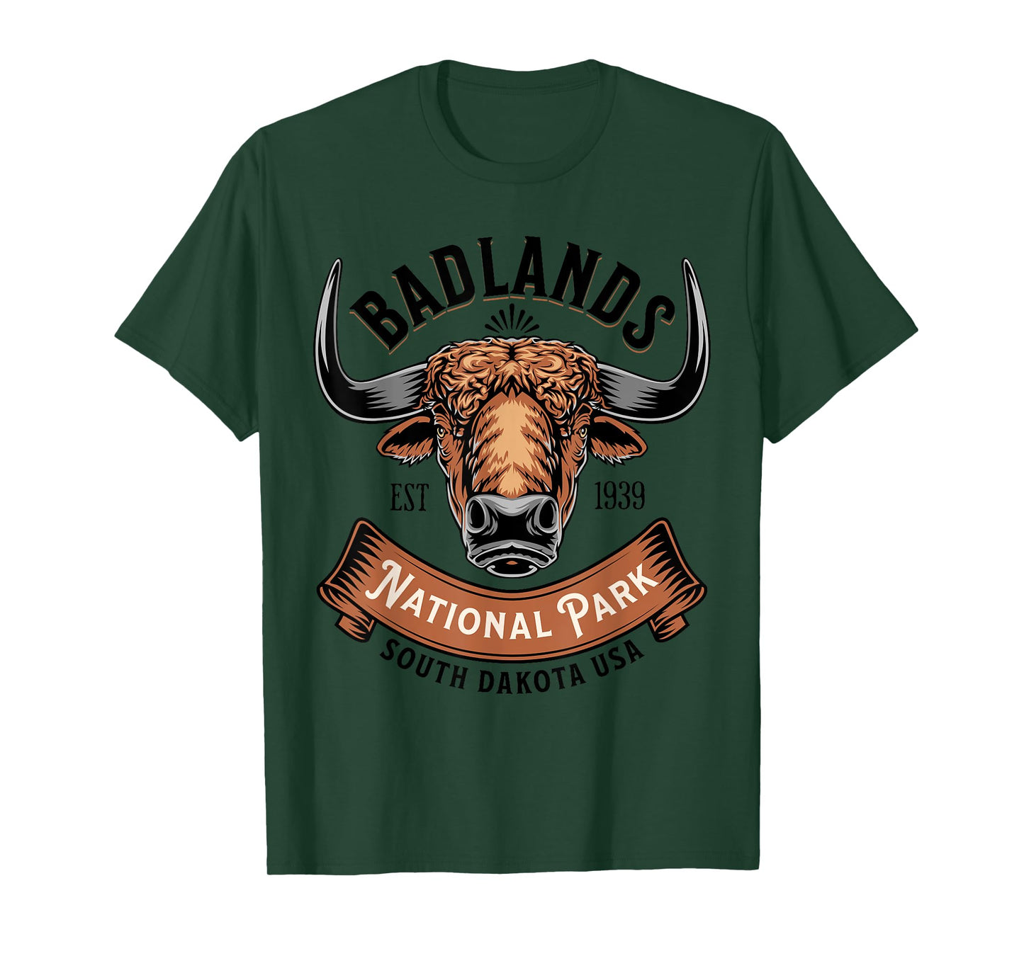 Badlands National Park South Dakota Buffalo Hike Outdoors T-Shirt
