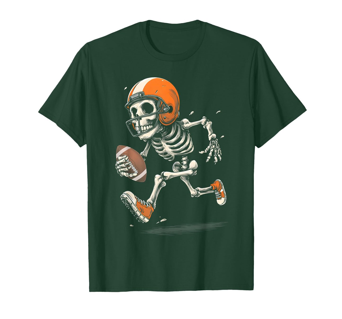 Boo Funny Skeleton Football T-Shirt