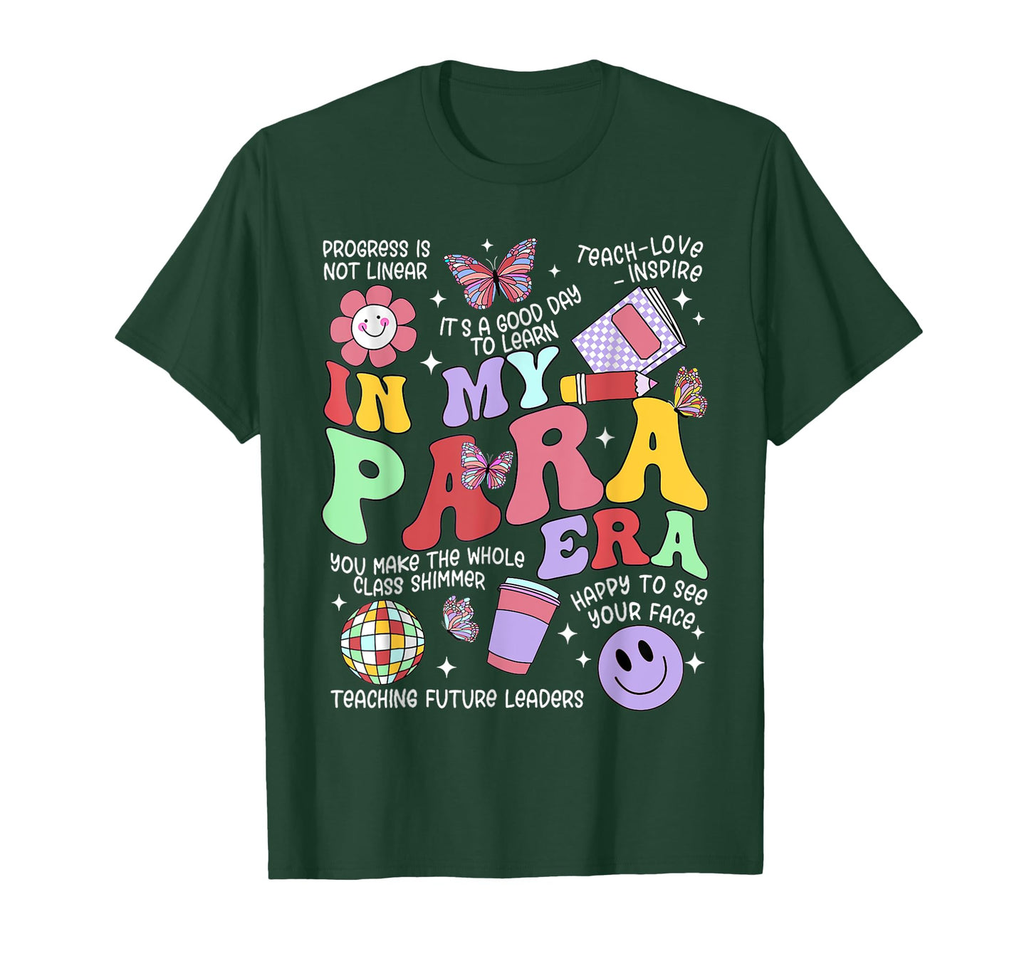 Vintage In My Para Era Groovy Paraprofessional Paraeducator T-Shirt