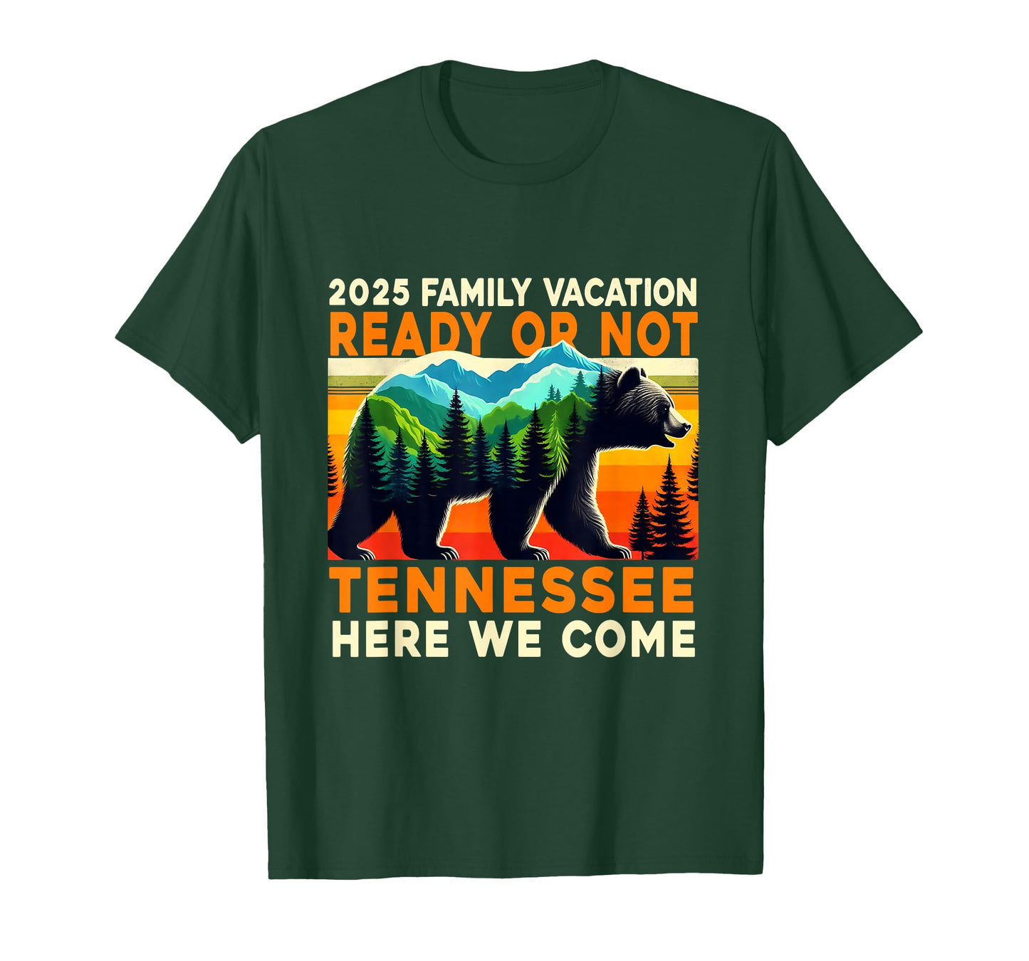 Great Smoky Mountains Tennessee Family Vacation 2025 Trip T-Shirt