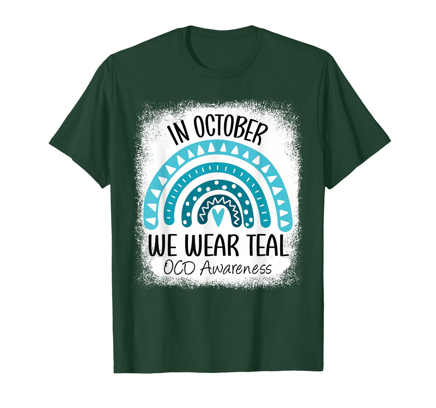 Rainbow Ribbon Obsessive-Compulsive Disorder OCD Awareness T-Shirt