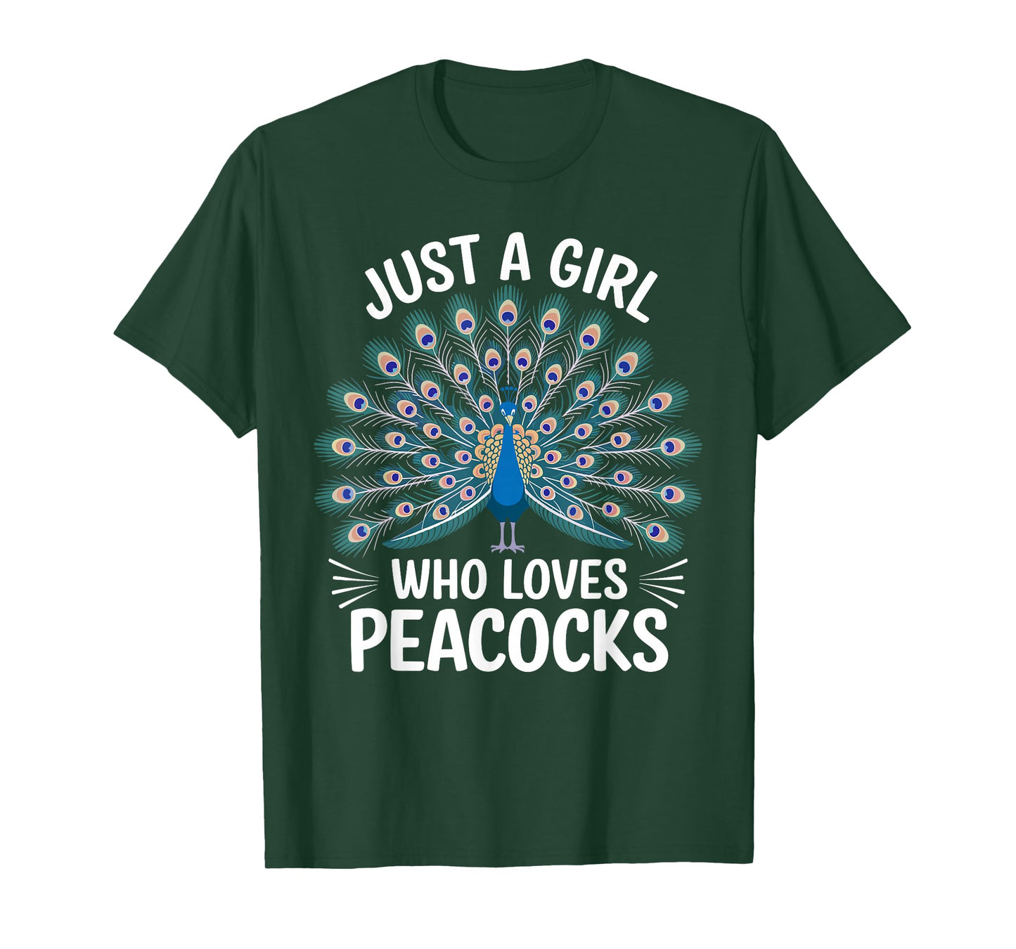Peacock Art for Women Girls Peacock Feather Peacock Lovers T-Shirt