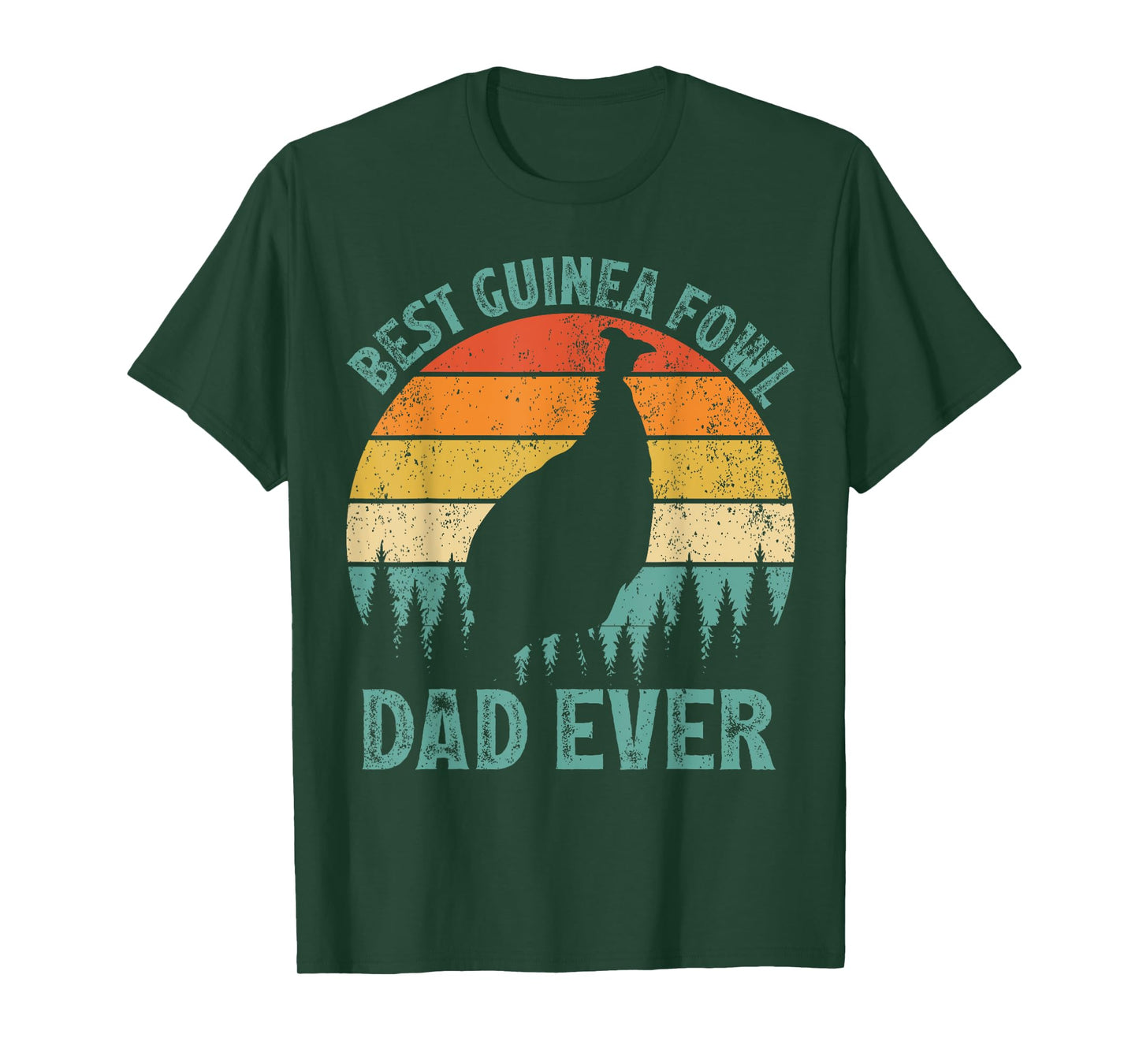 Funny Vintage Best Guinea Fowl Dad Ever Father's Day T-Shirt