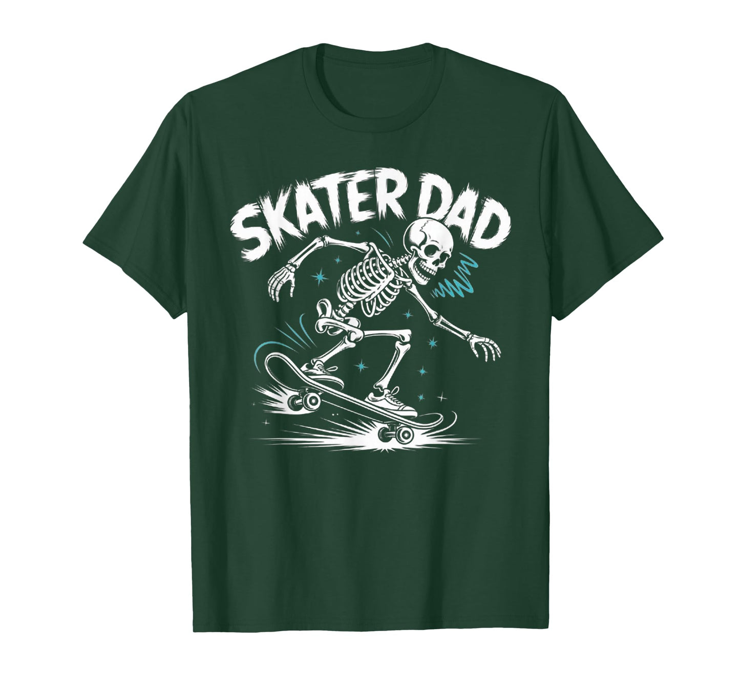 Funny Skeleton Skateboarding Badman Graphic Street Style T-Shirt