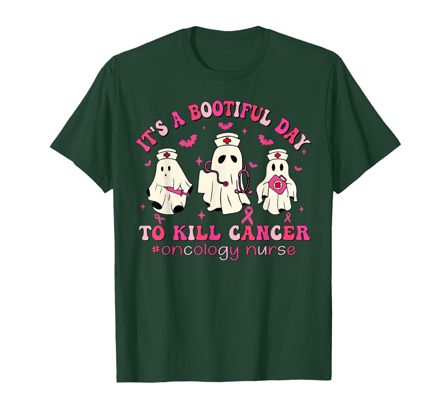 It's A Bootiful Day To Kill Cancer Oncology Nurse Halloween T-Shirt