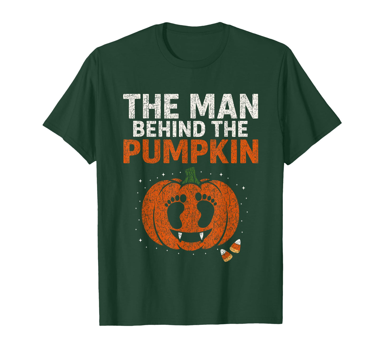Pregnancy Announcement Dad Pumpkin Halloween Costume Funny T-Shirt