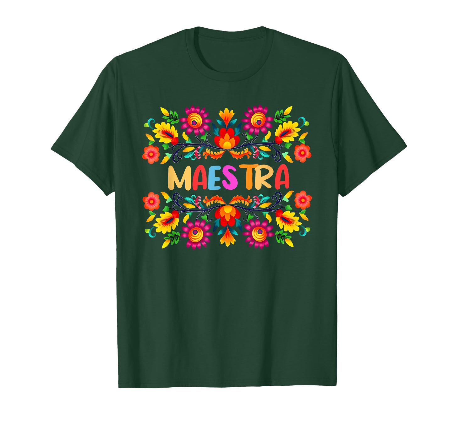 Maestra Cinco De Mayo Spanish Mexican Teacher T-Shirt for Men Women