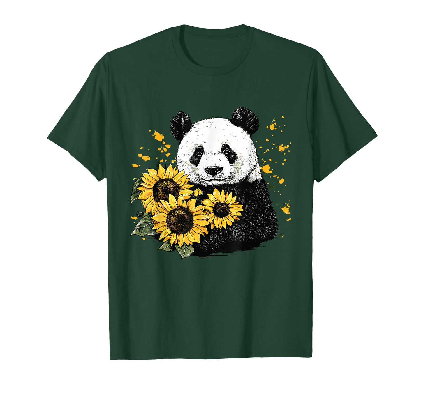 Panda bear with sunflowers, Panda Bear T-Shirt