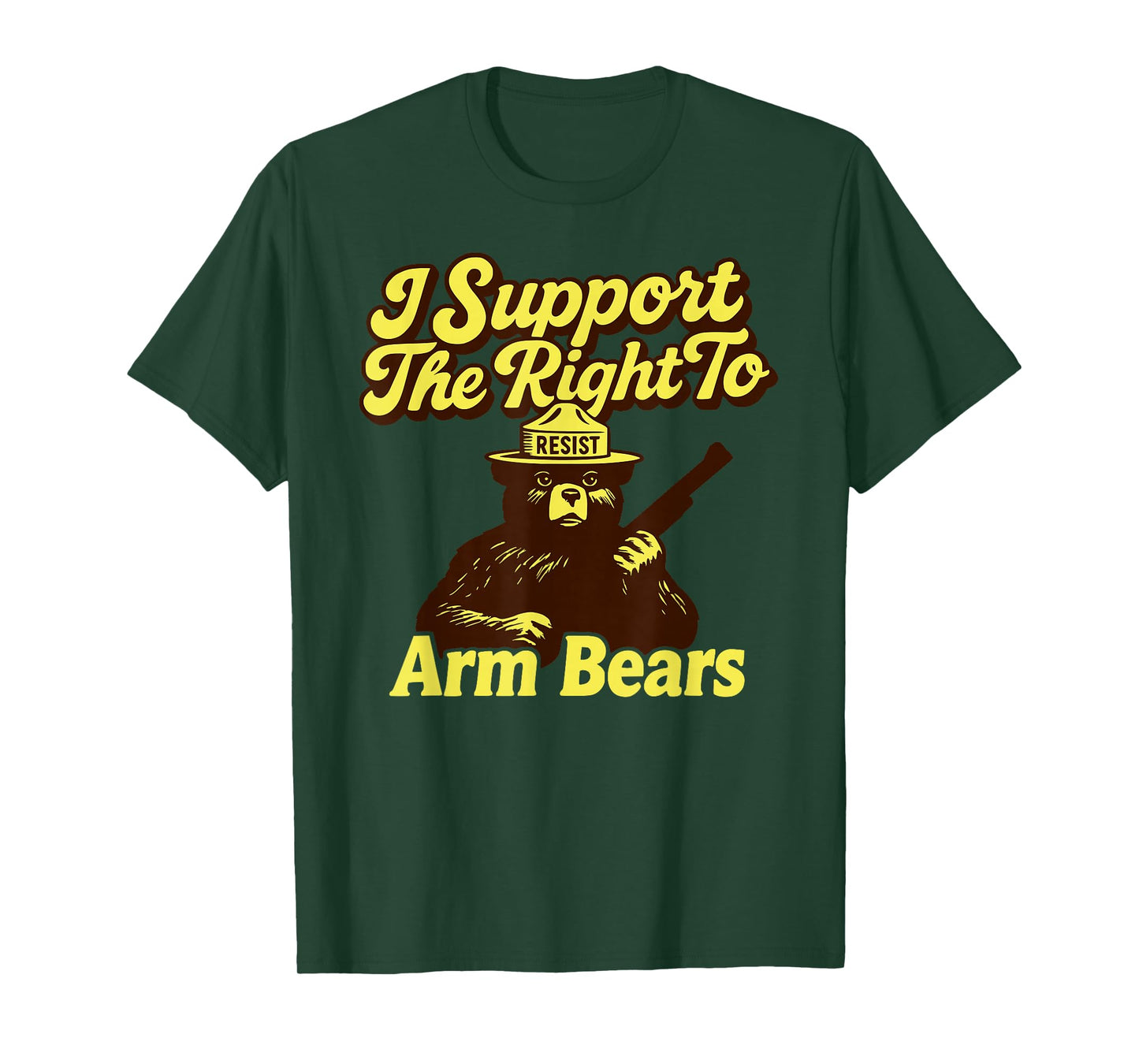 Resist I Support The Right to Arm Bears Anti-MAGA Protest T-Shirt