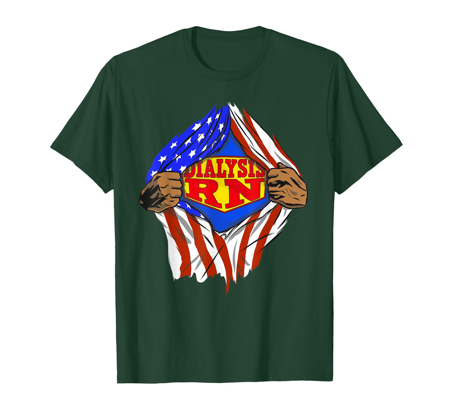 Funny Super Dialysis Rn Hero Job T-Shirt