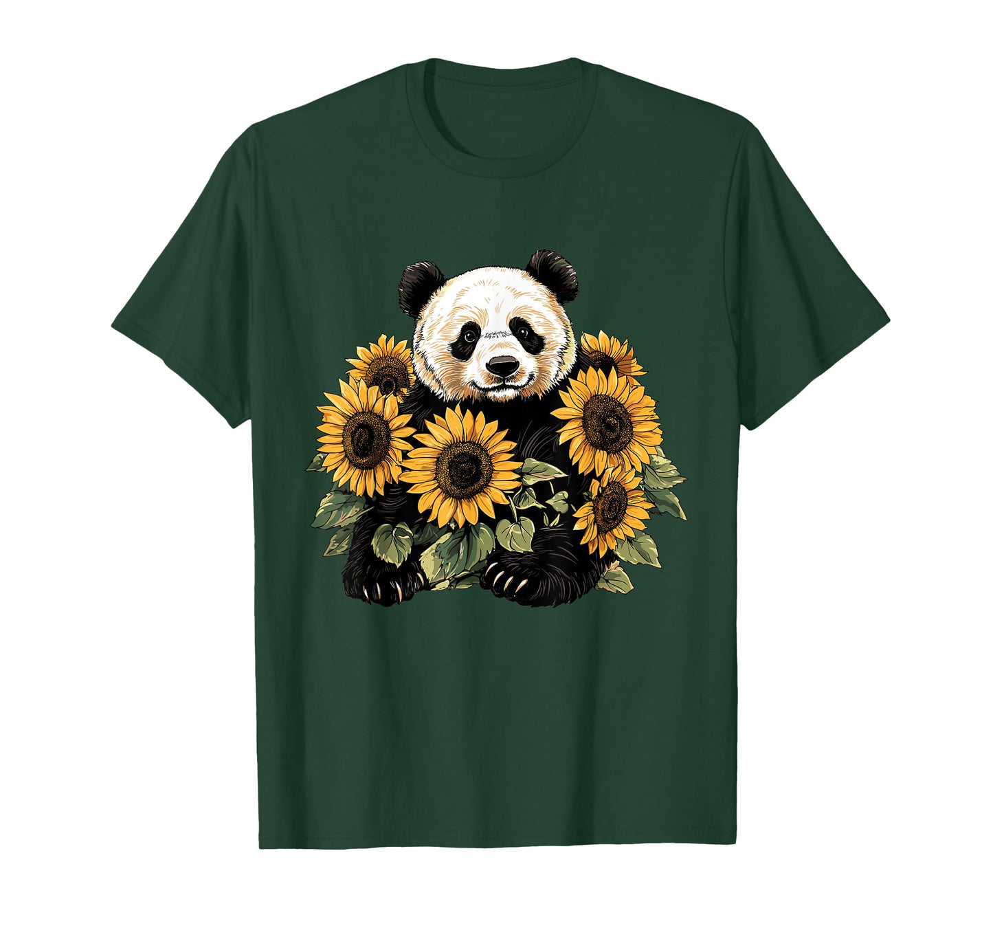 Panda bear with sunflowers, Panda Bear T-Shirt