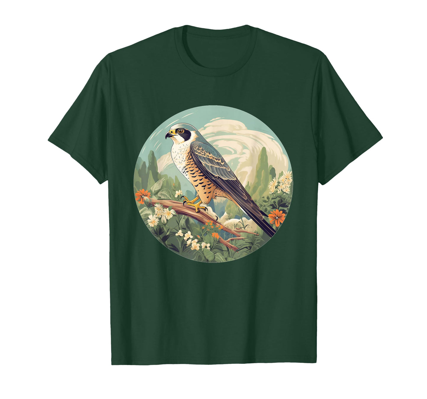 Cool Falconry Bird in Wilderness T-Shirt