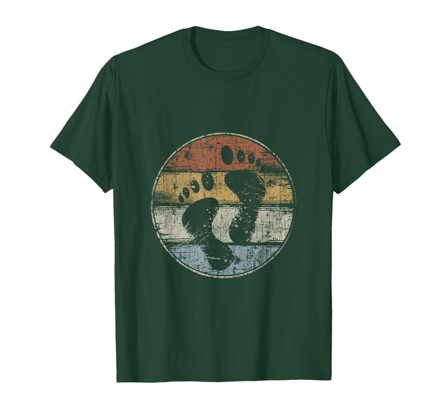 Barefoot Feet Footprint Vintage T-Shirt