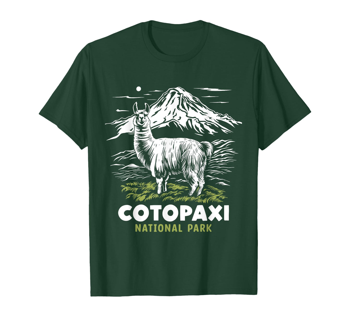 Cotopaxi National Park Ecuador Souvenir Alpaca Llama Hike T-Shirt