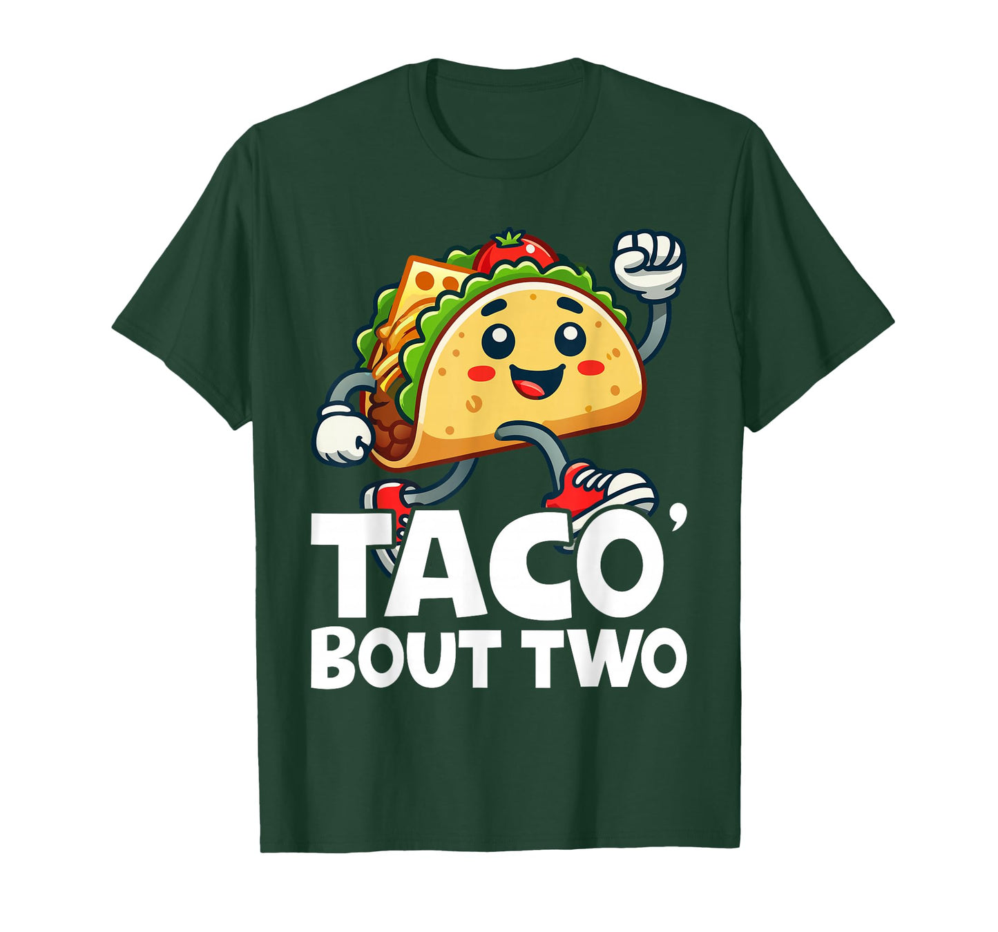 Taco Bout Two Mexican 2 year old Boy Girls Second Birthday T-Shirt