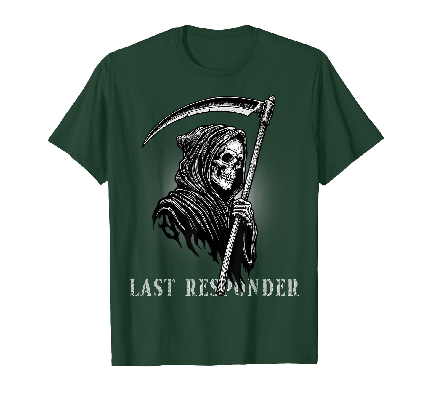 Last Responder Grim Reaper Distressed T-Shirt